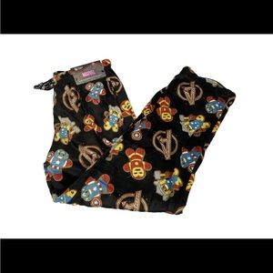New Mens Happy Boxer Marvel Avengers Fleece Pajama Pants Sz M NWT